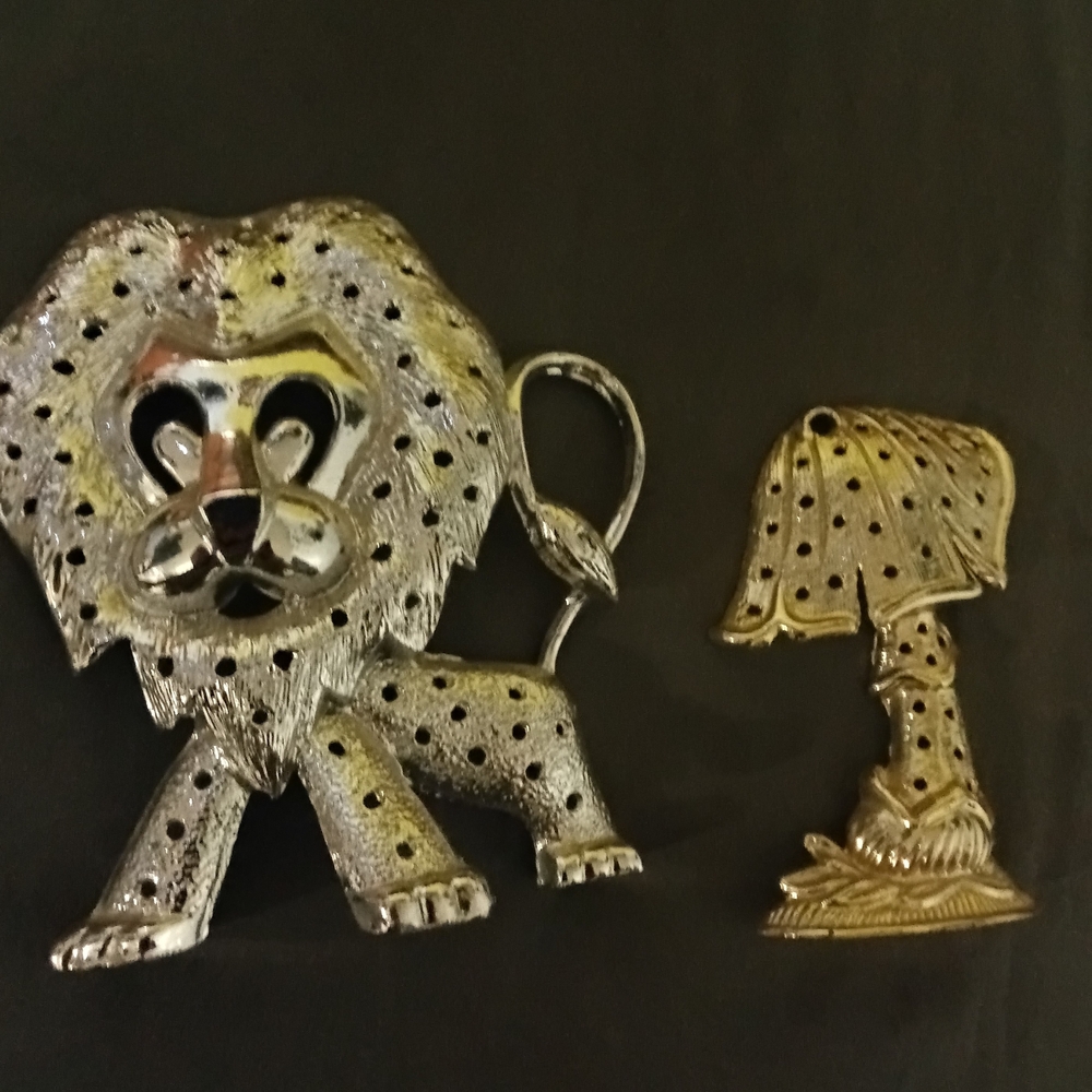 1970s Torino Vintage Silver and Gold Tone Earring Holders